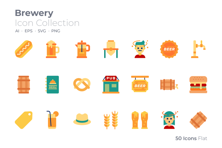 Brewery Color Icon