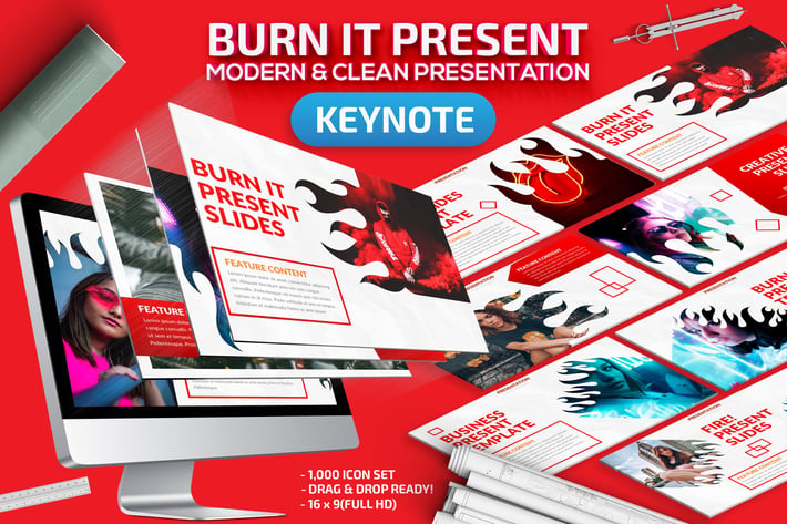 Burn It Keynote Presentation Template