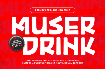 Muser Drink - Display Font