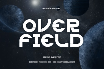 Overfield - Futuristic gaming font