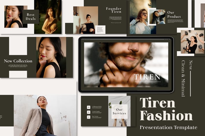 Tiren Minimal Presentation Powerpoint