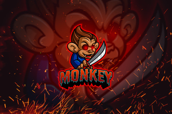 Monkey Bandit - Esports & Mascot Logo Template