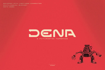 Dena A Futuristic Typeface