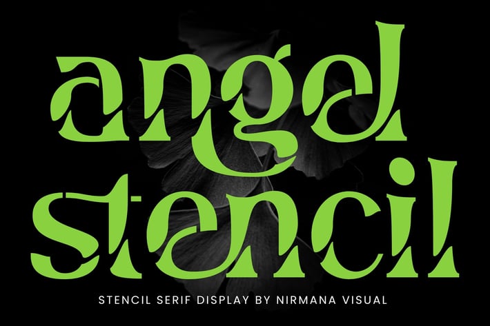 Angel Stencil - Logo font