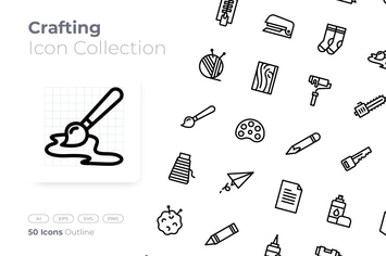 Crafting Outline Icon
