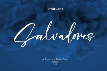 Salvadores Signature Script Font