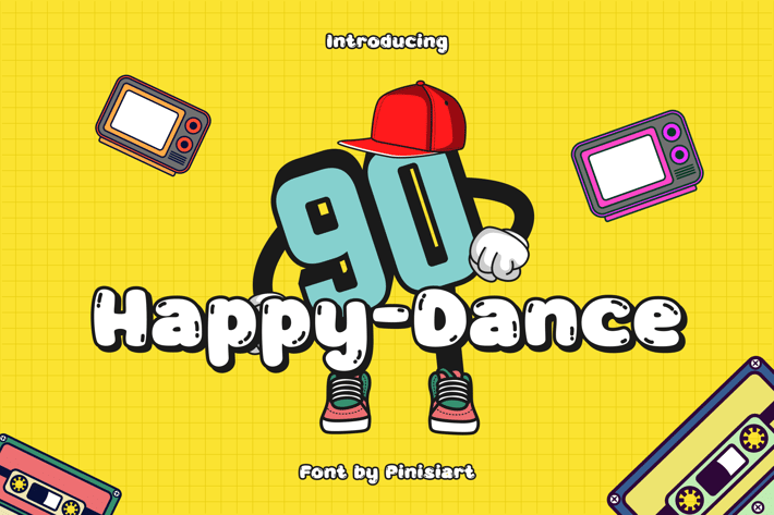 Bubble Font - Happy Dance