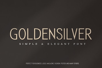 Golden Silver Agency Font
