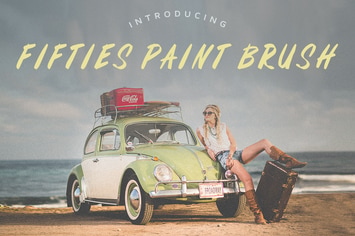 Fifties Paint Brush Font