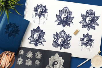 Yin Yang In Lotus