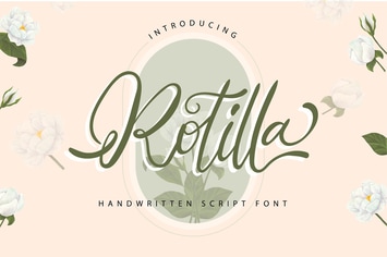 Rotilla | Handwritten Script Font