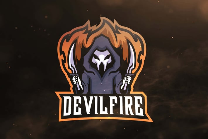 Devil Fire Sport and Esports Logos