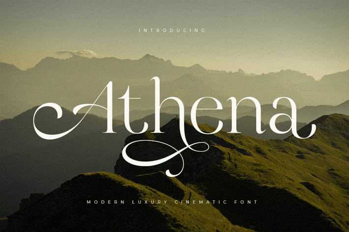 Athena - Modern Luxury Cinematic Font
