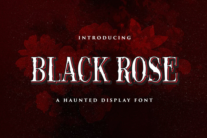 Black Rose - Haunted Display Font