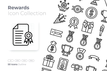 Rewards Outline Icon