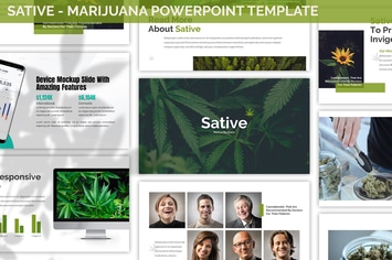 Sative - Marijuana Powerpoint Template