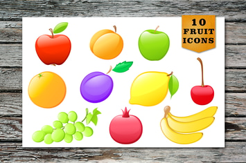 Glossy Fruit Icons