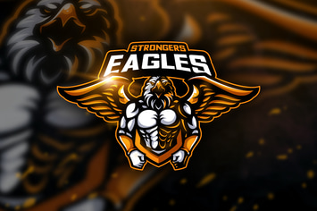 Eagles Strongers - Mascot & Esport Logo