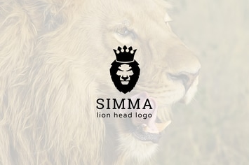 Simma : Negative Space Lion Head Logo