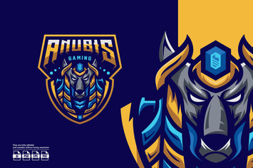 Anubis Esport Logo Template