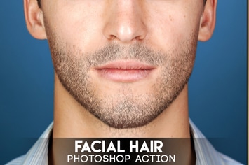 Facial Hair Photoshop Action 