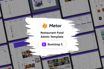 Metor - Restaurant Food Admin Dashboard Template