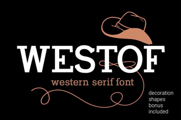 Westof| western serif font
