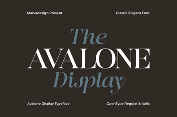 Avalone - Serif Display Font
