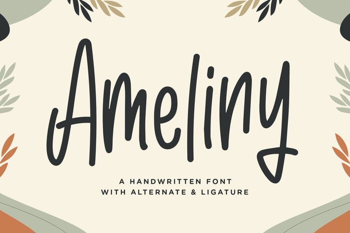 Ameliny - A Handwritten Font