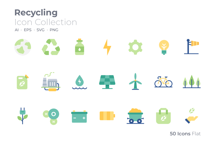 Recycling Color Icon