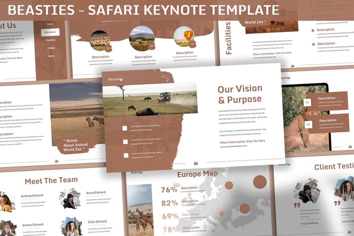 Beasties - Safari Keynote Template