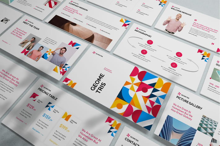 Geometris - Geometric Powerpoint Template