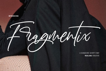 Fragmentix Signature Script Font