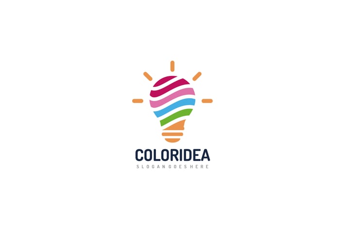 Colorful Bulb Logo