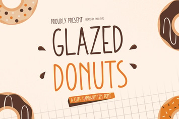 Glazed Donuts - Cute Handwritten Font TT