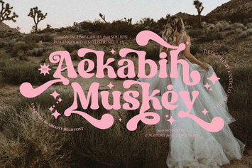 NCL Aekabih Muskey - Retro Groovy Bold Font