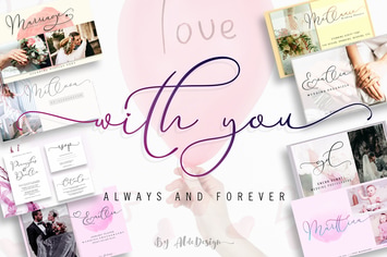With You // Lovely Script Font