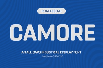 Camore Sans Serif All Caps Font