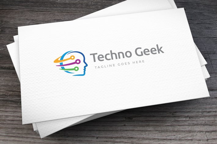 Techno Geek Logo Template