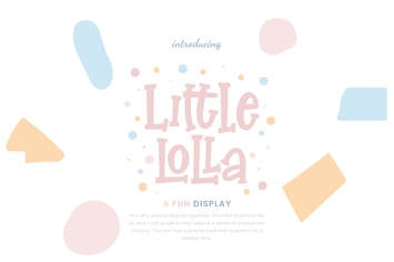 Little Lolla Fun Advertisement Font