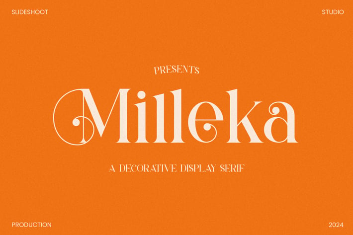 Milleka || Decorative Serif Font