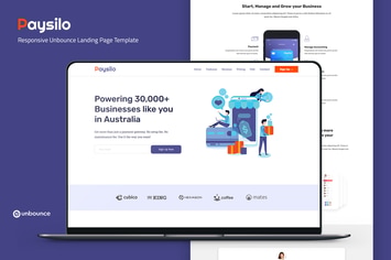 Paysilo —  Unbounce Landing Page Template