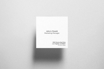 Square Card Mockup