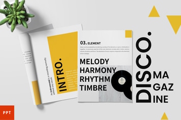 Disco - Magazine Powerpoint Template