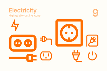 Home Electricity Icons