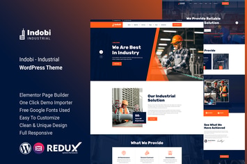  Indobi - Industrial WordPress Theme 