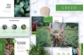 GREED - Botanical Keynote Template