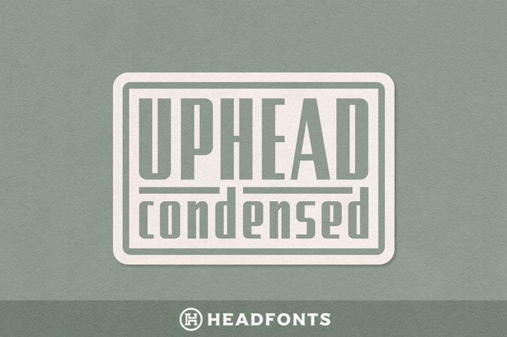 Uphead Condensed Typeface Font