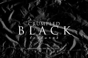 Black Crumpled Textures