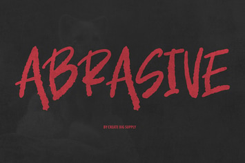 Abrasive Brush Font